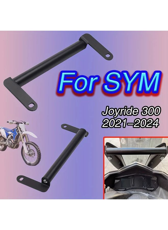 Black Motorcycle Phone Holder GPS Mount For SYM Joyride 300 2021 2024 - Image 1